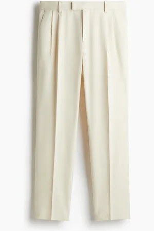 H&M Regular-Fit Tailored Linen-Blend Pants