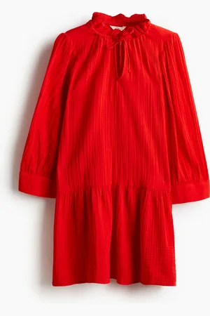 H&M Drawstring-detail Cotton Dress