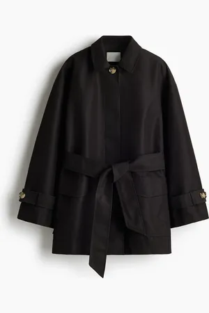H&M Tie-Belt Twill Jacket