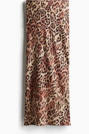 H&M Crinkled Satin Maxi Skirt