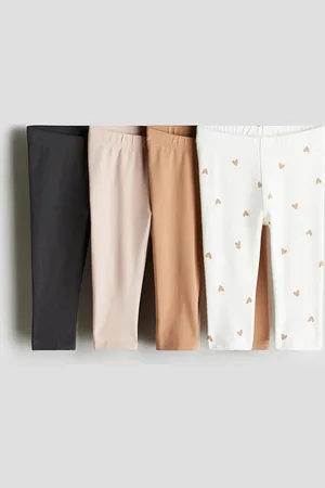 H&M 4-pack Cotton Jersey Leggings