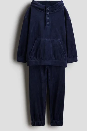 H&M 2-piece Ribbed Velour Set