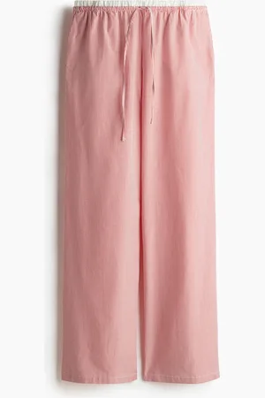 H&M Double-Waistband Poplin Drawstring Pants