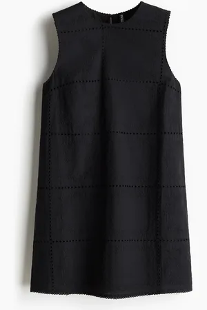 H&M Eyelet-Embroidered Cotton Dress