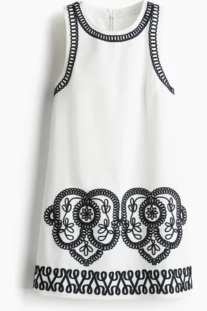 H&M Embroidered Shift Dress