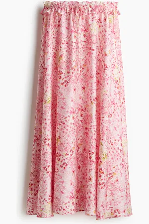 H&M Ruffle-Trimmed Maxi Skirt