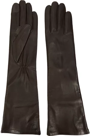Handsome Stockholm Women Gloves - Essentials Long Leather Gloves - Chocolate