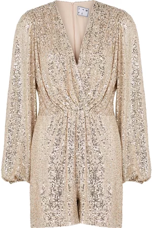 In the Mood for Love Bjork Silver Sequin Playsuit - S