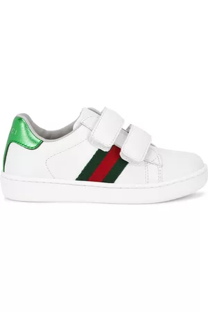 Gucci Sneakers - Kids Ace White Leather Sneakers (IT20-IT26) - White & Other - 4 Baby