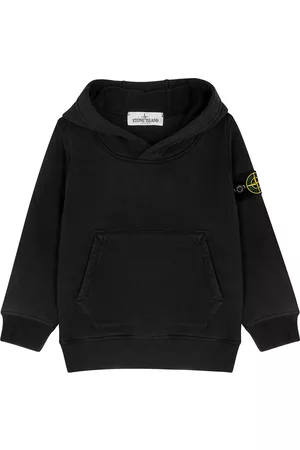 Stone Island Black Hooded Cotton Sweatshirt (2-4 Years)