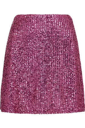 In the Mood for Love Borthwich Sequin Mini Skirt - Pink - L