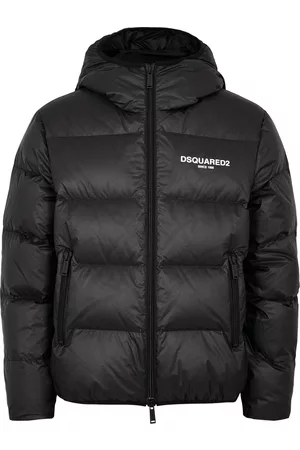 Dsquared2 Quilted Shell Jacket - Black And White - 46