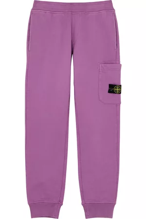 Stone Island Kids Cotton Sweatpants (10-12 Years) - Fuchsia