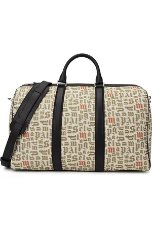 Moncler Moncler 8 Moncler Palm Angels Logo-jacquard Canvas Holdall - Multicoloured