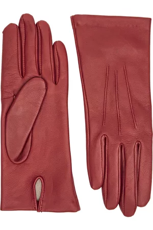 Dents Felicity Red Leather Gloves