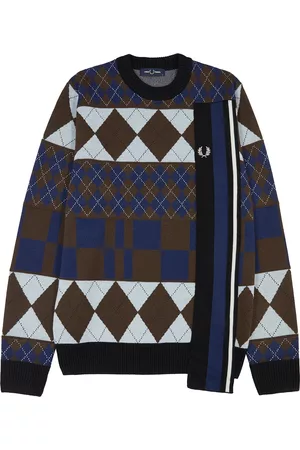 Fred Perry Argyle Knitted Jumper - Multicoloured - M