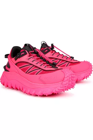 Moncler Women Chunky Sneakers - Trailgrip Panelled Gore-Tex Sneakers, Sneakers, Pink, Mesh - 4