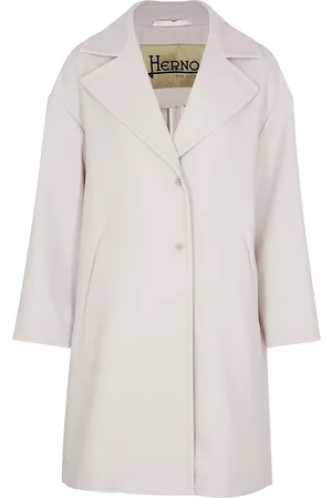 HERNO Women Lightweight Coats - Scuba Jersey Coat - Light Grey - 16