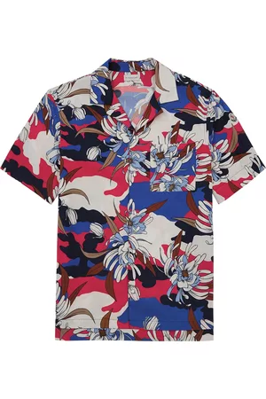 Moncler Shirts - Printed Cotton-poplin Shirt - Multicoloured - M