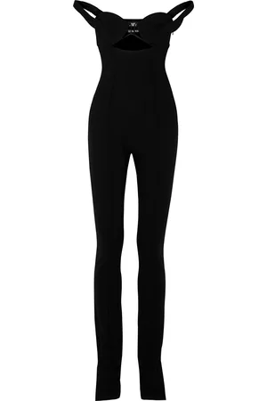 Jacquemus Women Off the shoulder Jumpsuits - La Combinaison Bikini Wool-blend Jumpsuit - Black - 8