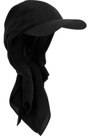 Totême Women Caps - Knot Silk Crepe De Chine And Cotton Cap - Black