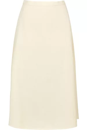 Moncler Women Midi Skirts - Cotton Midi Skirt - Ivory - 10