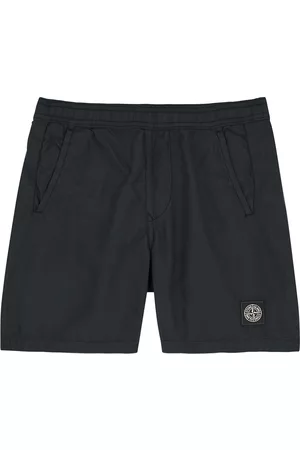 Stone Island Kids Swim Shorts - Kids Logo Nylon Swim Shorts (8 Years) - Black