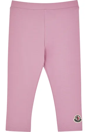 Moncler Kids Logo Stretch-cotton Leggings - - 9 Months