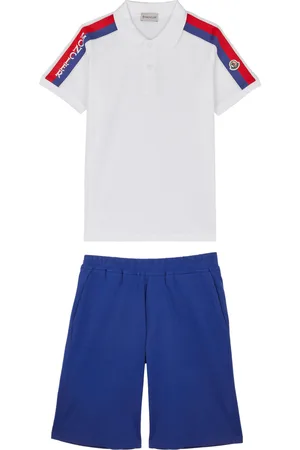Moncler Kids Cotton Polo Shirt and Shorts set (8-10 Years)