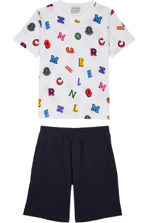 Moncler Kids Printed Cotton T-shirt and Shorts set (12-14 Years)