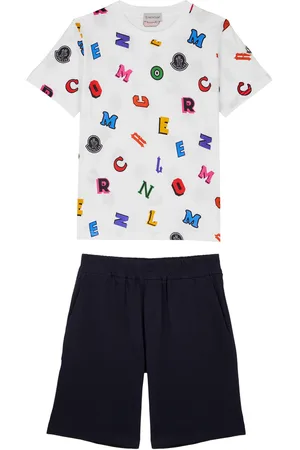 Moncler Kids Printed Cotton T-shirt and Shorts set (8-10 Years)