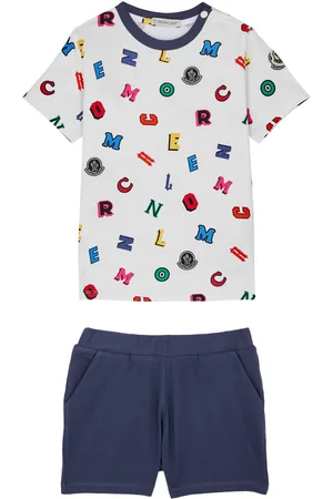 Moncler Kids Printed Stretch-cotton T-shirt and Shorts set - - 2 Years