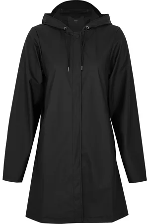 Rains Hooded Rubberised Jacket - - L