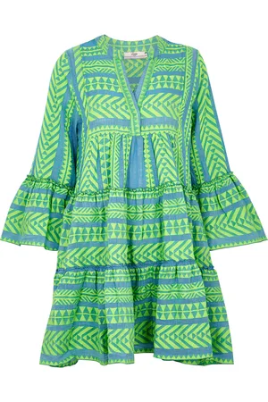 Devotion Twins Ella Embroidered Cotton-blend Mini Dress - - L