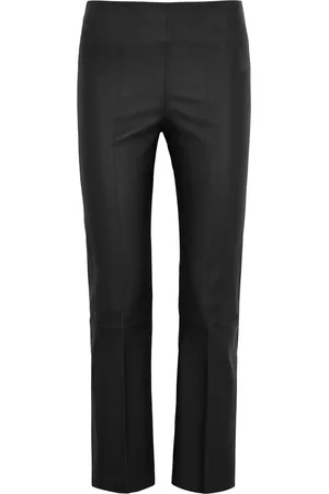 By Malene Birger Florentina Cropped Leather Leggings - - 12