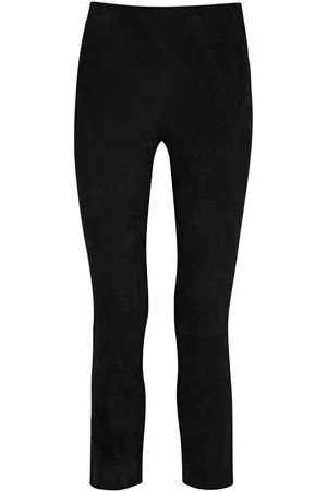 Vince Split-cuff Suede Trousers - - M