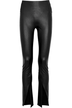 Spanx Split-hem Faux Leather Leggings - - XL (UK16 /xl)