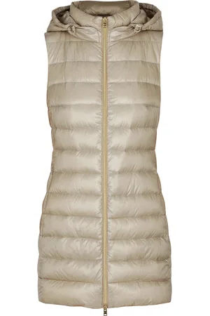 HERNO Serena Quilted Hooded Shell Gilet - - 10