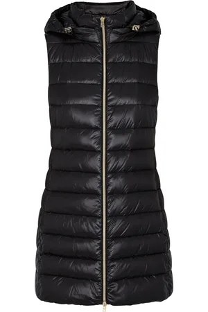 HERNO Serena Quilted Hooded Shell Gilet - - 10