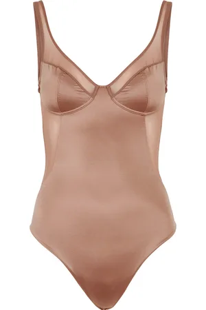Spanx Shaping Satin Thong Bodysuit - - M (UK12 / M)