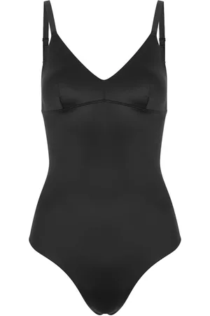 Spanx Shaping Satin Thong Bodysuit - - M