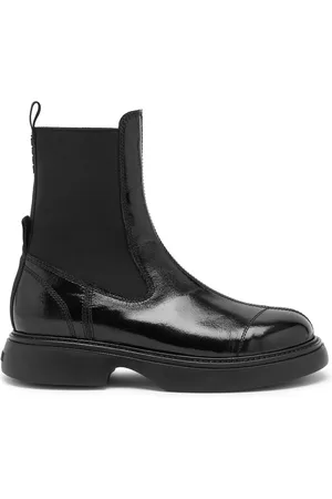 Ganni Womens Patent Faux Leather Pull On Chelsea Boots UK3 - 36 (IT36 / UK3)