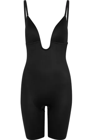Spanx Suit Your Fancy Open-bust Mid-thigh Bodysuit - - L