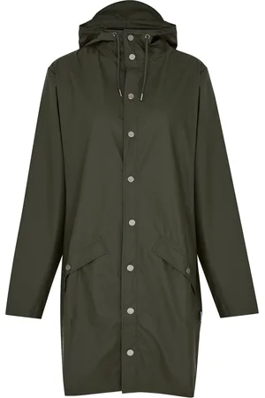 Rains Hooded Rubberised Jacket - - L