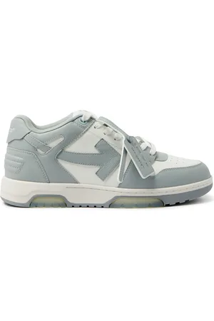 OFF-WHITE Out Of Office Leather Sneakers, Sneakers, , Textured - 10, off White Trainers, Mesh