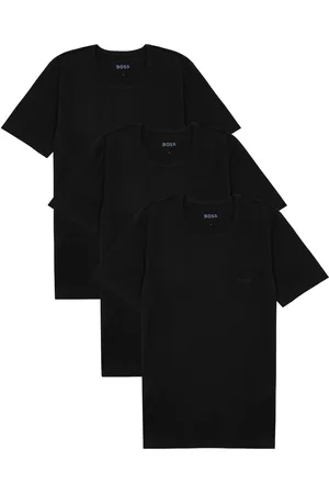 HUGO BOSS Logo-embroidered Cotton T-shirt - set of Three - - S