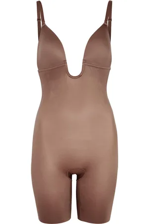 Spanx Suit Your Fancy Open-bust Mid-thigh Bodysuit - - L (UK14 / L)
