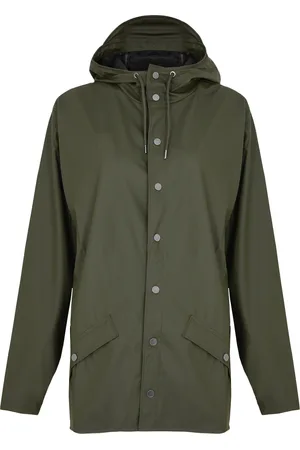 Rains Hooded Rubberised Jacket - - L