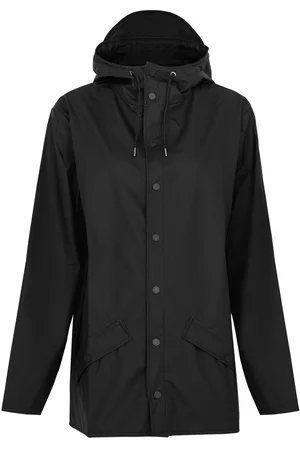 Rains Hooded Rubberised Jacket - - M