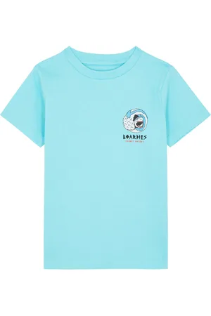 BOARDIES Kids Sharky Waters Printed Cotton T-shirt - - 5-6Y (5 Years)